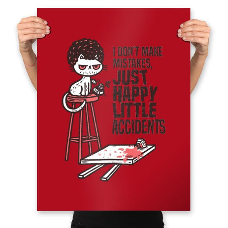 A Happy Little Accident - Prints Posters RIPT Apparel 18x24 / Red