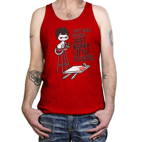 A Happy Little Accident - Tanktop Tanktop RIPT Apparel X-Small / Red