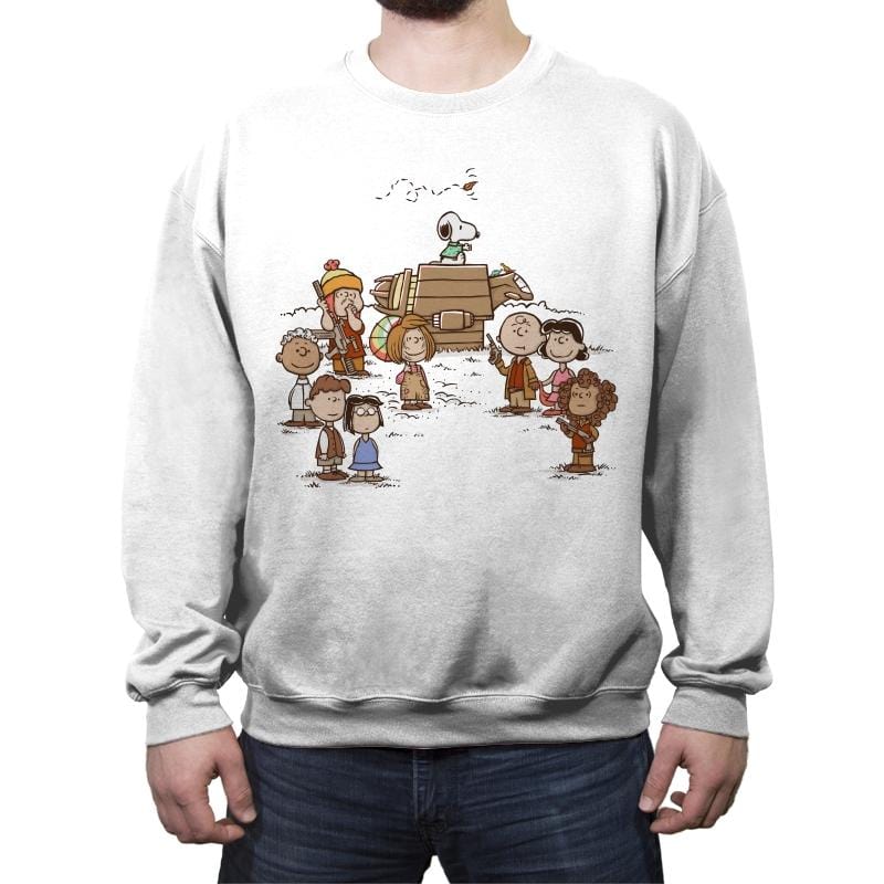 A Leaf - Crew Neck Sweatshirt Crew Neck Sweatshirt RIPT Apparel Small / White