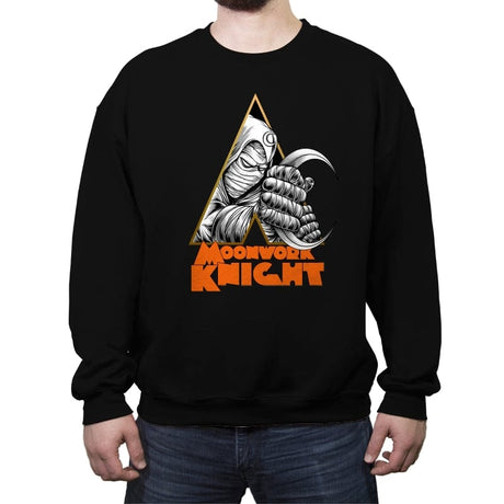 A Moonwork Knight - Crew Neck Sweatshirt Crew Neck Sweatshirt RIPT Apparel Small / Black