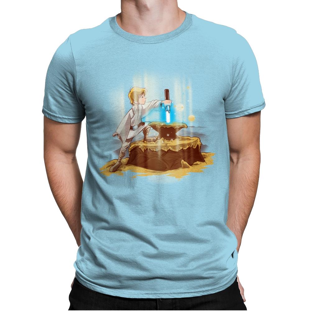 A New King - Art Attack - Mens Premium T-Shirts RIPT Apparel Small / Light Blue