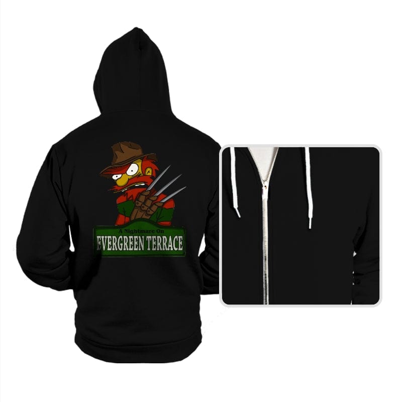 A Nightmare on Evergreen Terrace - Hoodies Hoodies RIPT Apparel Small / Black