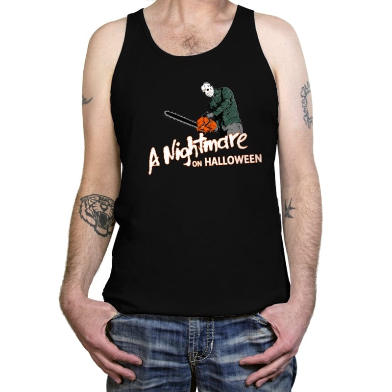 A Nightmare on Halloween - Anytime Design - Tanktop Tanktop RIPT Apparel X-Small / Black