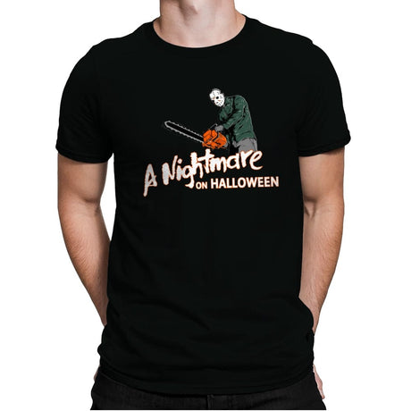 A Nightmare on Halloween - Mens Premium T-Shirts RIPT Apparel Small / Black