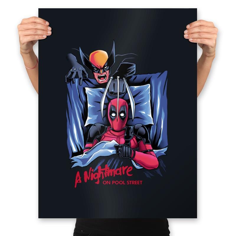 A Nightmare on Pool Street - Prints Posters RIPT Apparel 18x24 / Black