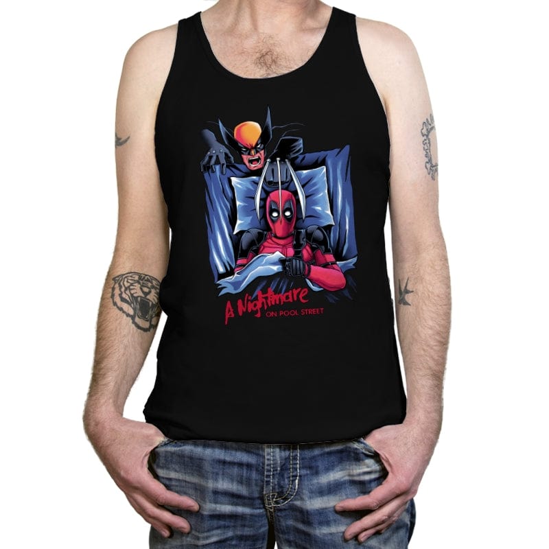 A Nightmare on Pool Street - Tanktop Tanktop RIPT Apparel X-Small / Black