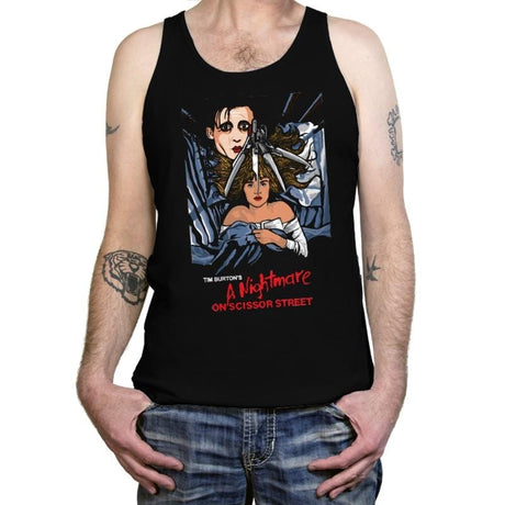 A Nightmare On Scissor Street - Tanktop Tanktop RIPT Apparel X-Small / Black