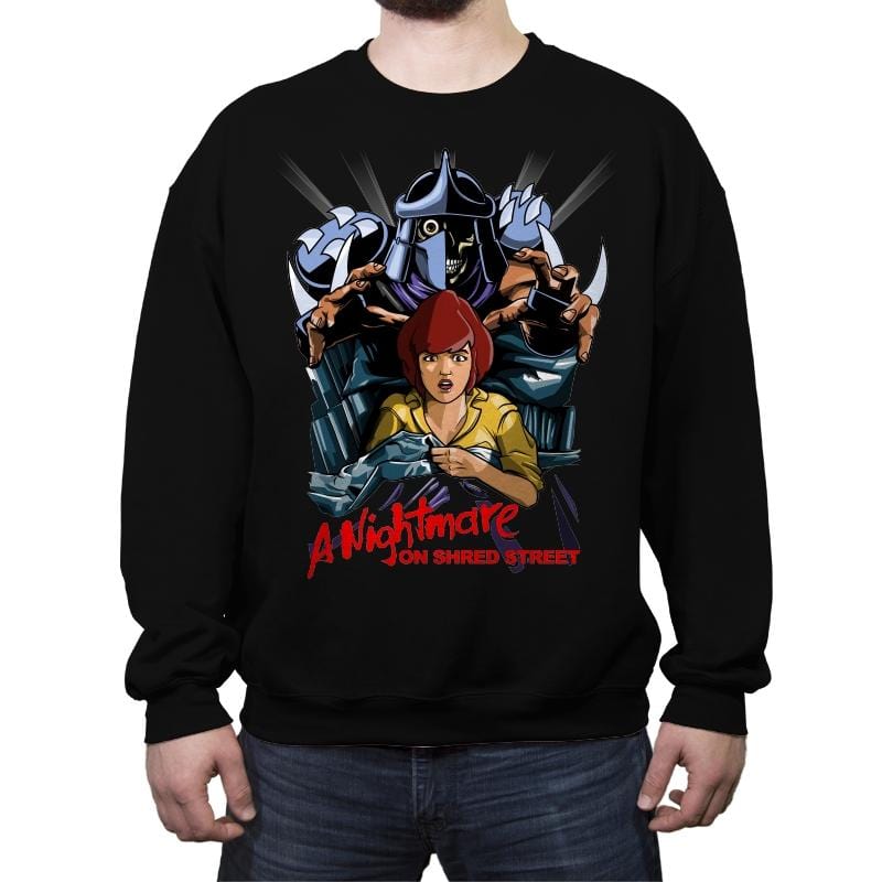 A Nightmare On Shred Street - Best Seller - Crew Neck Sweatshirt Crew Neck Sweatshirt RIPT Apparel Small / Black