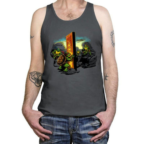 A Pizza Odyssey - Tanktop Tanktop RIPT Apparel X-Small / Asphalt