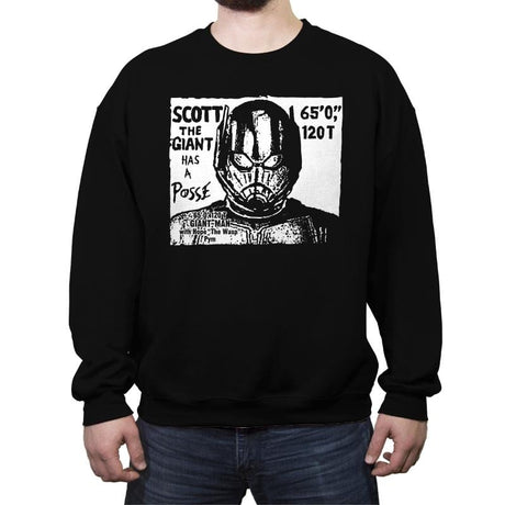 A Posse For Ants??? - Crew Neck Sweatshirt Crew Neck Sweatshirt RIPT Apparel Small / Black