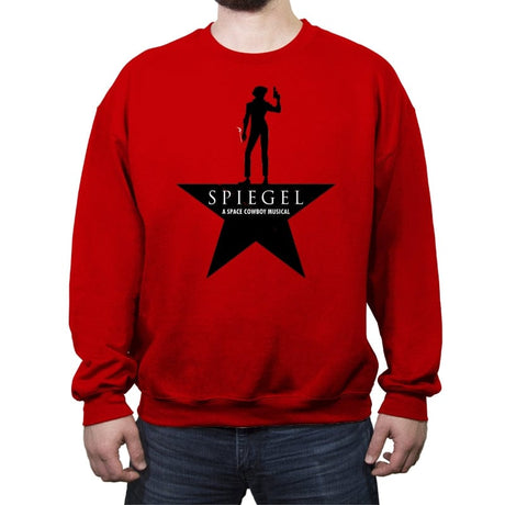 A Space Cowboy Musical - Crew Neck Sweatshirt Crew Neck Sweatshirt RIPT Apparel Small / Red