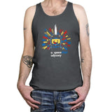 A Spaceship Odyssey Exclusive - Tanktop Tanktop RIPT Apparel X-Small / Asphalt