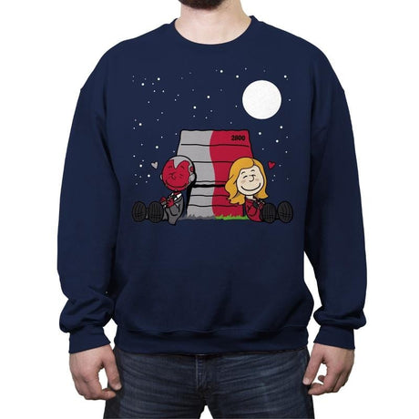 A Wandaful Vision - Crew Neck Sweatshirt Crew Neck Sweatshirt RIPT Apparel Small / Navy