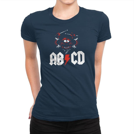 AB/CD Exclusive - Womens Premium T-Shirts RIPT Apparel Small / Midnight Navy