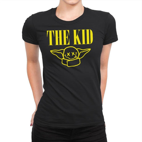 About A kid - Womens Premium T-Shirts RIPT Apparel Small / Black