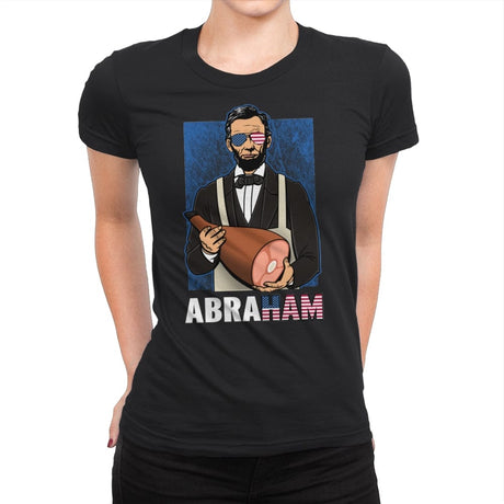 AbraHam - Womens Premium T-Shirts RIPT Apparel Small / Black