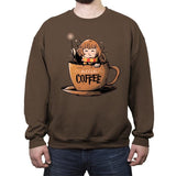 Accio Coffee - Crew Neck Sweatshirt Crew Neck Sweatshirt RIPT Apparel Small / Dark Chocolate