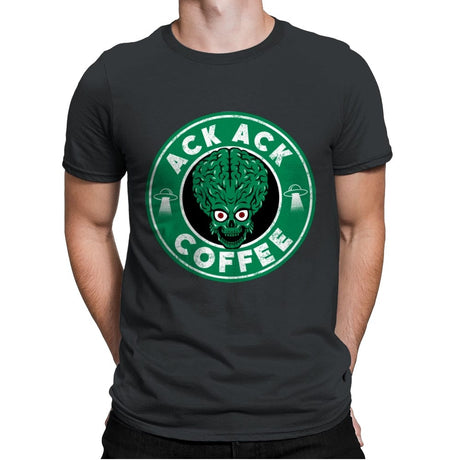 Ack Ack Coffee - Mens Premium T-Shirts RIPT Apparel Small / Heavy Metal