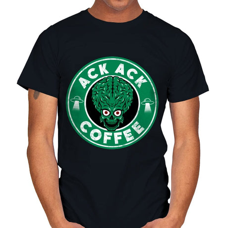 Ack Ack Coffee - Mens T-Shirts RIPT Apparel Small / Black