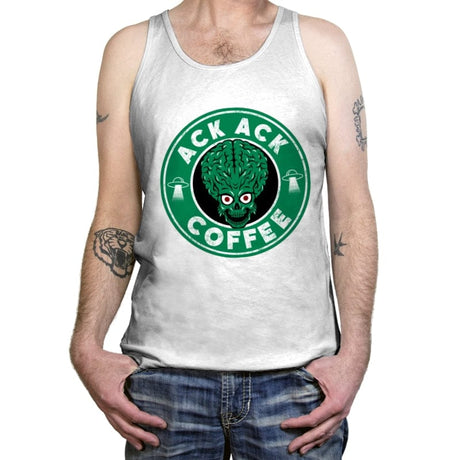 Ack Ack Coffee - Tanktop Tanktop RIPT Apparel X-Small / White