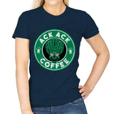 Ack Ack Coffee - Womens T-Shirts RIPT Apparel Small / Navy