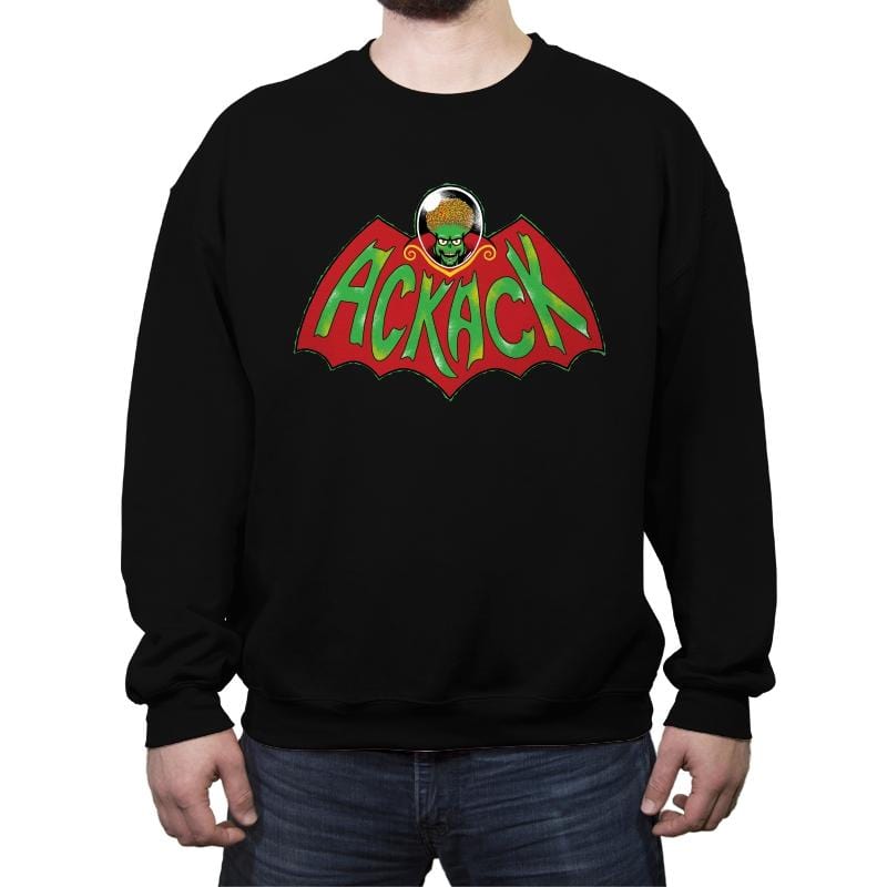 Ack Ack Man - Crew Neck Sweatshirt Crew Neck Sweatshirt RIPT Apparel Small / Black