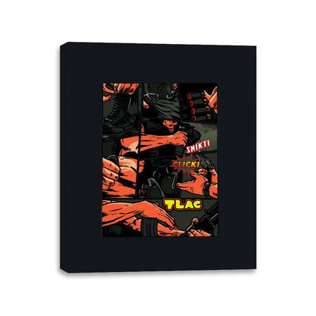 Action Flick - Canvas Wraps Canvas Wraps RIPT Apparel 11x14 / Black