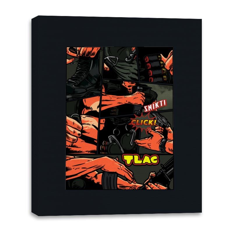 Action Flick - Canvas Wraps Canvas Wraps RIPT Apparel 16x20 / Black