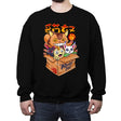 Adobt Populer Cats - Crew Neck Sweatshirt Crew Neck Sweatshirt RIPT Apparel Small / Black