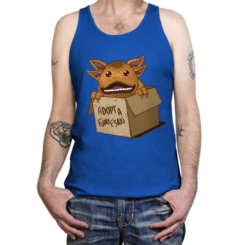 Adopt a Furry F'Saki - Tanktop Tanktop RIPT Apparel X-Small / True Royal