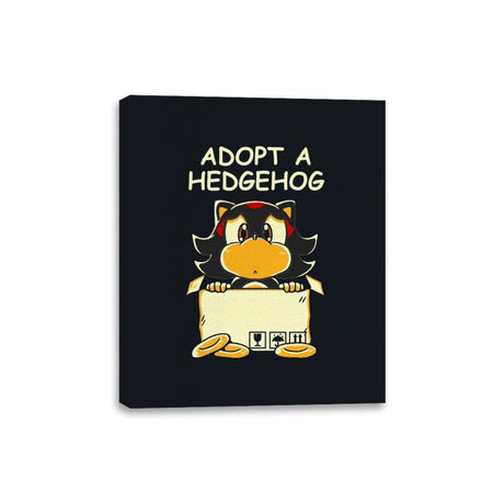 Adopt A Hedgehog - Canvas Wraps Canvas Wraps RIPT Apparel 8x10 / Black