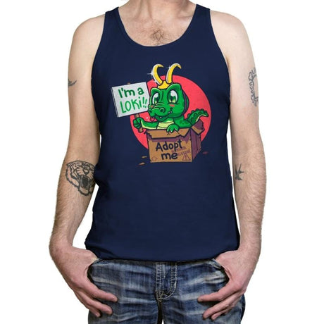 Adopt This Alligator - Tanktop Tanktop RIPT Apparel X-Small / Navy