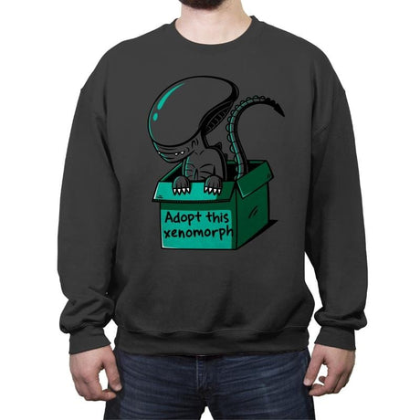 Adopt This Morph - Crew Neck Sweatshirt Crew Neck Sweatshirt RIPT Apparel Small / Charcoal