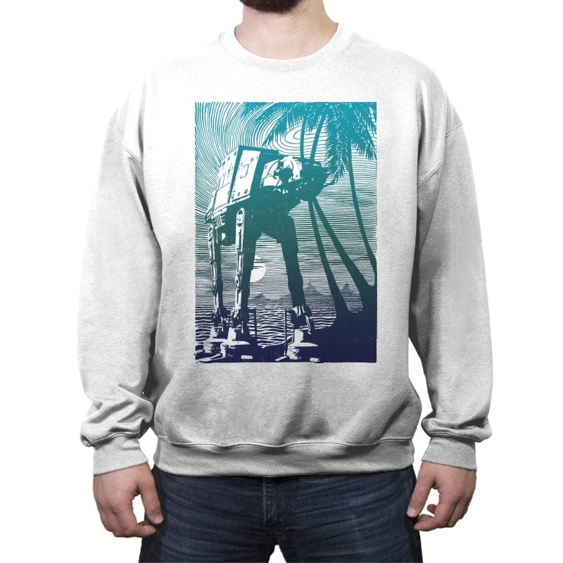 Adventure Island - Crew Neck Sweatshirt Crew Neck Sweatshirt RIPT Apparel Small / White