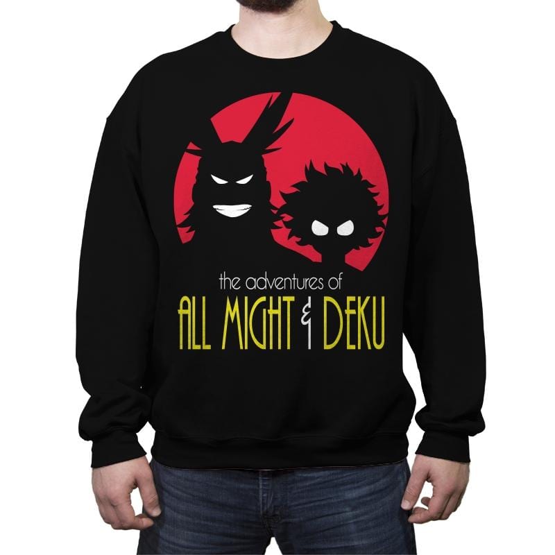 Adventures of All - Crew Neck Sweatshirt Crew Neck Sweatshirt RIPT Apparel Small / Black