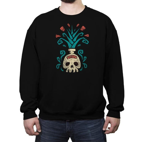 Agave - Crew Neck Sweatshirt Crew Neck Sweatshirt RIPT Apparel Small / Black