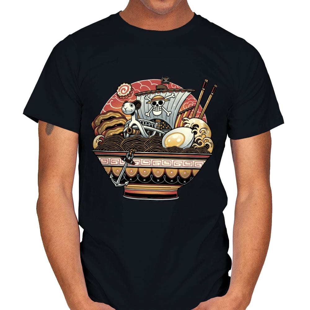 Ahoy, Noodle Pirates! - Mens T-Shirts RIPT Apparel Small / Black