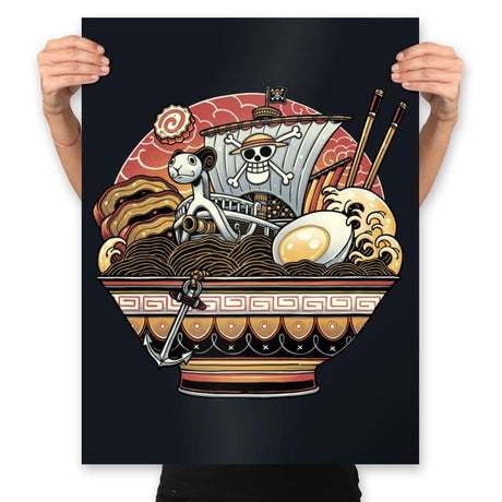 Ahoy, Noodle Pirates! - Prints Posters RIPT Apparel 18x24 / Black