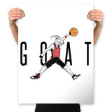 Air G.O.A.T. - Prints Posters RIPT Apparel 18x24 / White