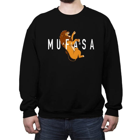 Air Mufasa - Crew Neck Sweatshirt Crew Neck Sweatshirt RIPT Apparel Small / Black