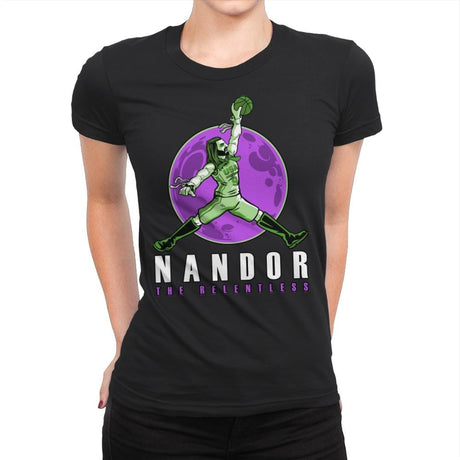 Air Nandor - Womens Premium T-Shirts RIPT Apparel Small / Black