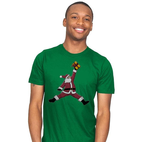 Air Santa! - Mens T-Shirts RIPT Apparel Small / Kelly