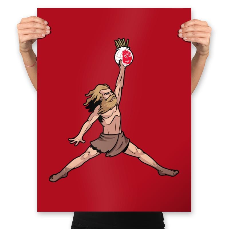 Air Wilson - Prints Posters RIPT Apparel 18x24 / Red