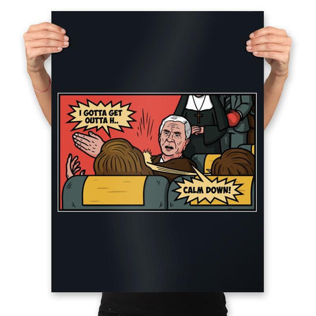 Airplane Slap! - Prints Posters RIPT Apparel 18x24 / Black