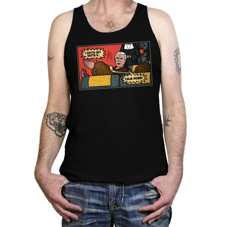 Airplane Slap! - Tanktop Tanktop RIPT Apparel X-Small / Black