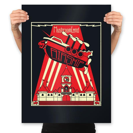 Airship - Prints Posters RIPT Apparel 18x24 / Black