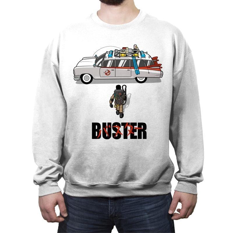 Akira Buster - Crew Neck Sweatshirt Crew Neck Sweatshirt RIPT Apparel Small / White