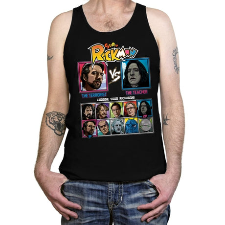 Alan Rickman Fighter - Tanktop Tanktop RIPT Apparel X-Small / Black