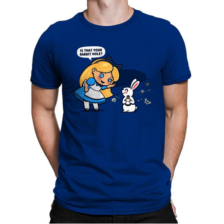 Alice in Caerbannog - Mens Premium T-Shirts RIPT Apparel Small / Royal