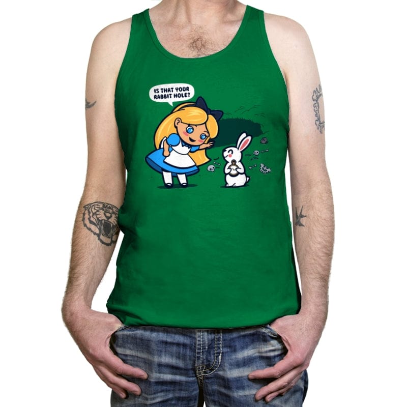 Alice in Caerbannog - Tanktop Tanktop RIPT Apparel X-Small / Kelly